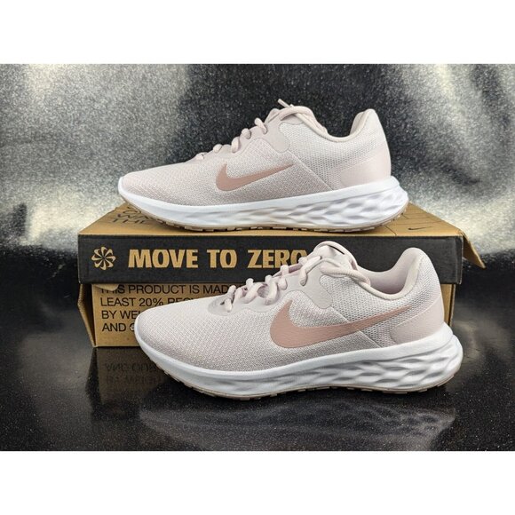 Nike Revolution 6NN Pink White Running Shoes DC3729 500 Women's Size 6.5 NIB - Picture 2 of 9